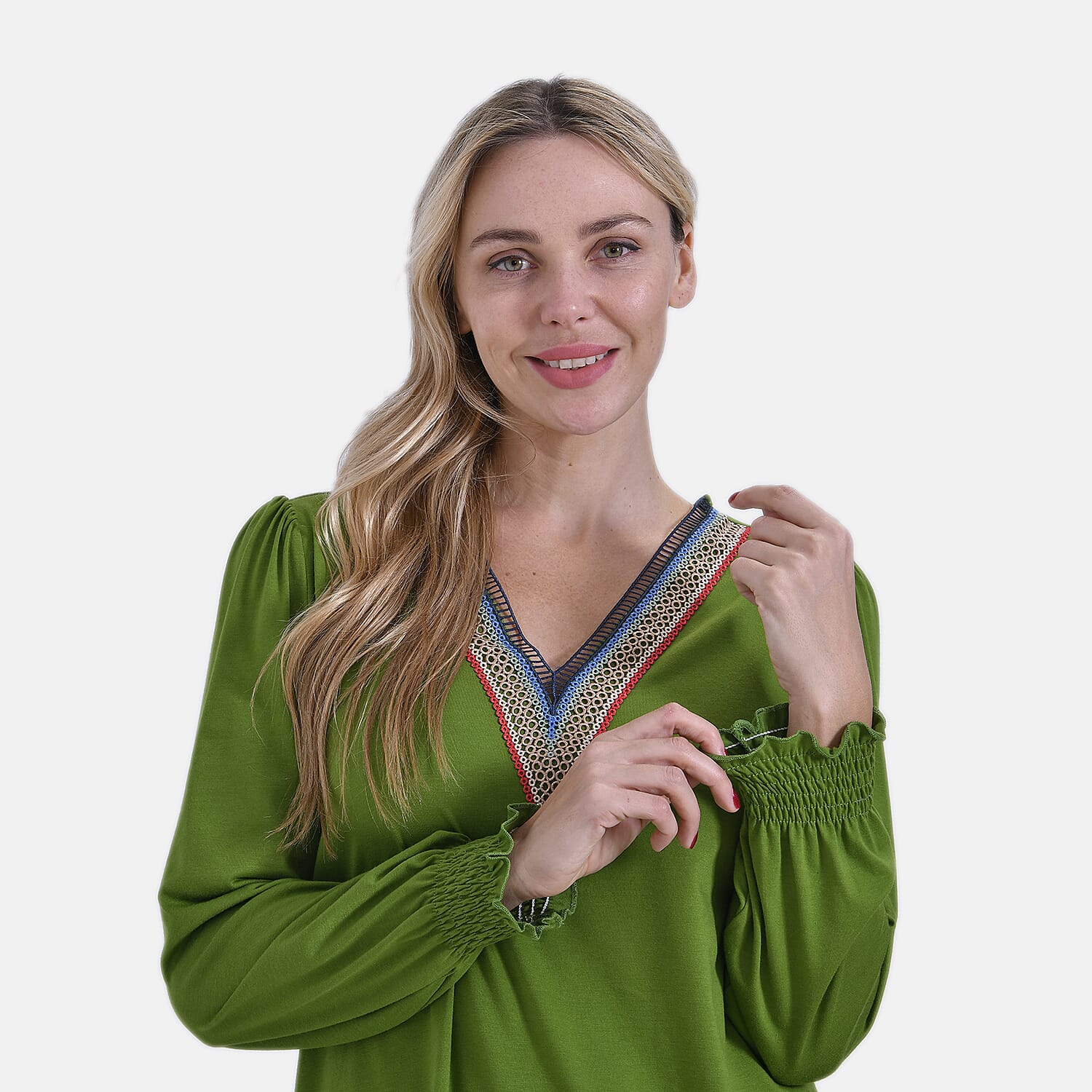 La Marey Patterned Blouse