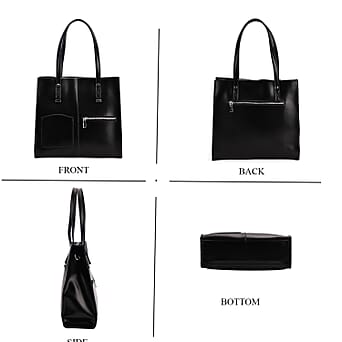 https://tjcuk.sirv.com/Products/80/2/8027419/Leather-Rectangle-Tote-Bag-Size-13x4x12-in-Black-Black_8027419_3.jpg?w=342&h=342