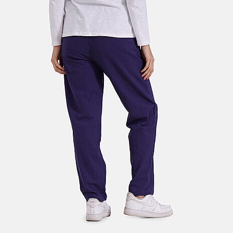 & Maisi Cotton Patterned Jean and Pant-Trouser (Size 73x1 cm) - Blue & Black