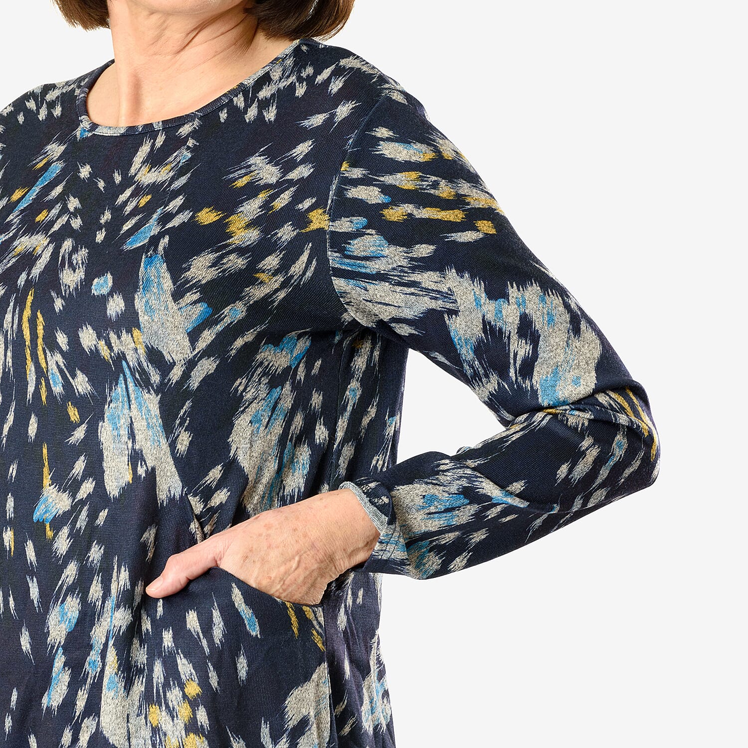 La Marey Print Pocket Top