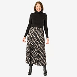 La Marey print pull on skirt