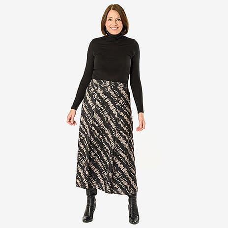 La Marey Midi Skirt - Black Grey