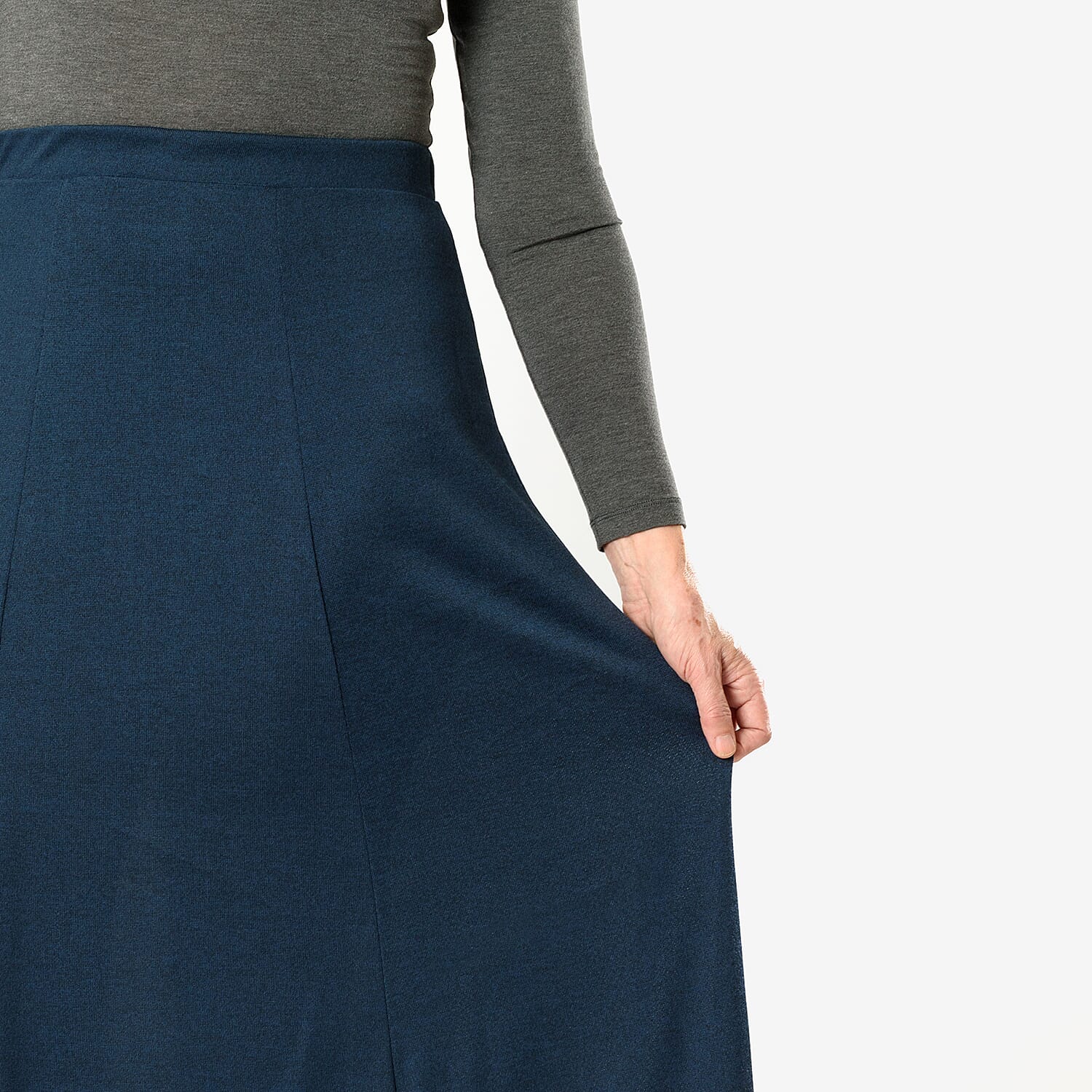 La Marey print pull on skirt