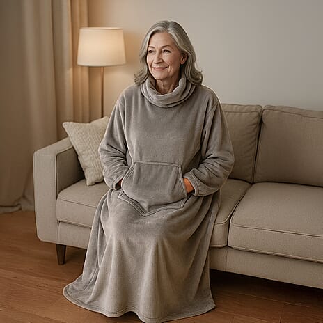 LOWEST EVER PRICE WINTER OFFER - Microfiber SuperSoft Oversized Blanket Hoodie one size upto size 30