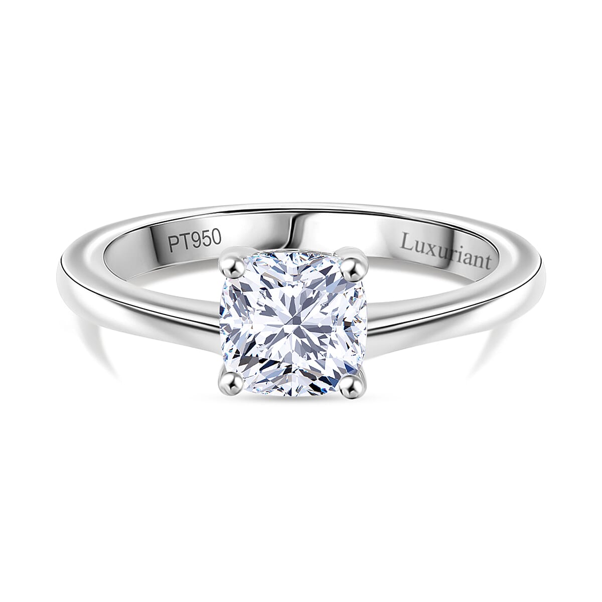 Luxuriant Diamond 1 Ct. Lab Grown Diamond Solitaire Ring in 950 Platinum, SGL Certified