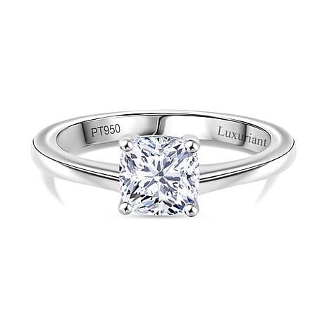 Luxuriant Diamond - 950 Platinum SGL Certified Lab Grown Diamond (VS-G-H) Ring 1.02 Ct.