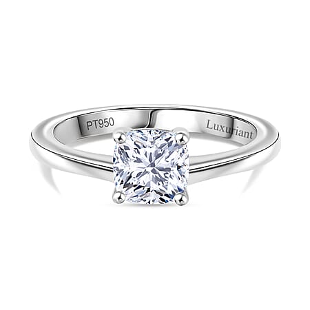 LUXURIANT Diamond - 950 Platinum SGL Certified Lab Grown Diamond (VS/G-H) Ring 1.02 Ct. LUXURIANT Diamond - 950 Platinum SGL Certified Lab Grown Diamond (VS/G-H) Ring 1.02 Ct.