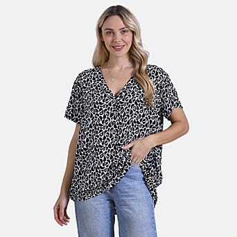 https://tjcuk.sirv.com/Products/80/2/8028278/Tamsy-Short-Frill-Sleeve-V-Neck-Relaxed-fit-Blouse-Size-S-M-White-Blac_8028278_1.jpg?w=342&h=342