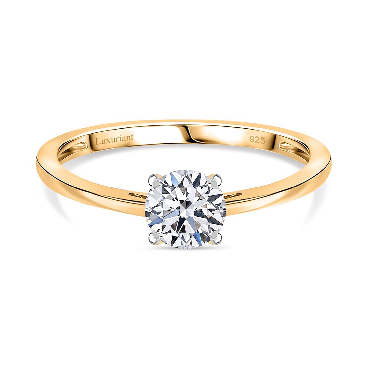 Luxuriant Diamond - Lab Grown Diamond Solitaire Ring in Sterling Silver