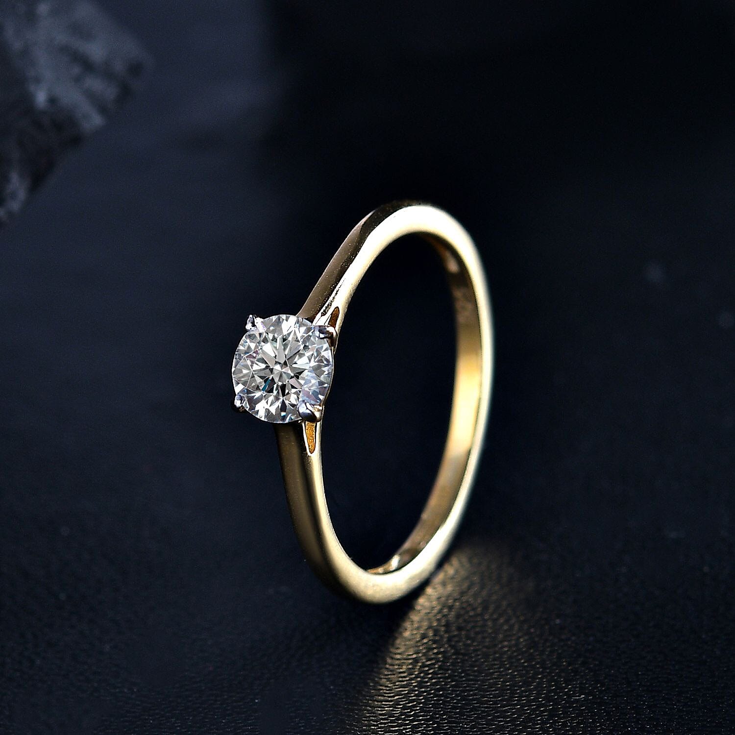 Luxuriant Diamond - Lab Grown Diamond Solitaire Ring in Sterling Silver