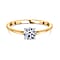 Luxuriant Diamond - Lab Grown Diamond Solitaire Ring in Sterling Silver