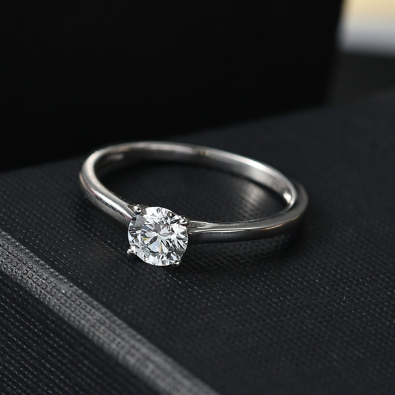 Luxuriant Diamond - Lab Grown Diamond Solitaire Ring in Sterling Silver