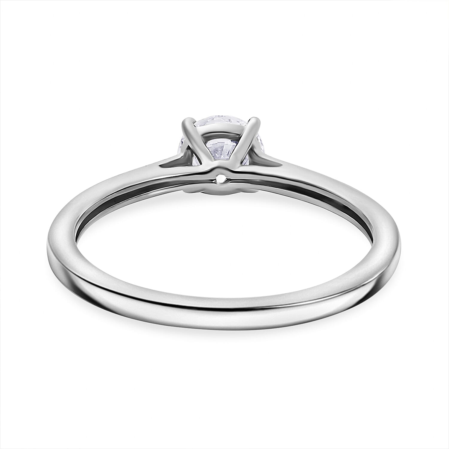 Luxuriant Diamond - Lab Grown Diamond Solitaire Ring in Sterling Silver
