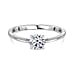 Luxuriant Diamond - Lab Grown Diamond Solitaire Ring in Sterling Silver