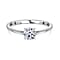 Luxuriant Diamond - Lab Grown Diamond Solitaire Ring in Sterling Silver