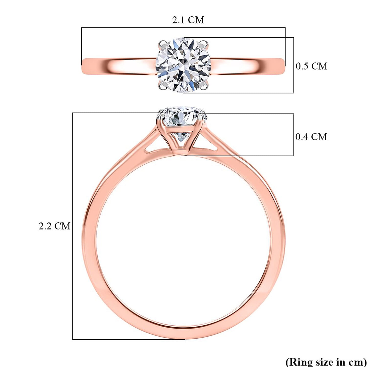 Luxuriant Diamond - Lab Grown Diamond Solitaire Ring in Sterling Silver