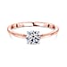Luxuriant Diamond - Lab Grown Diamond Solitaire Ring in Sterling Silver