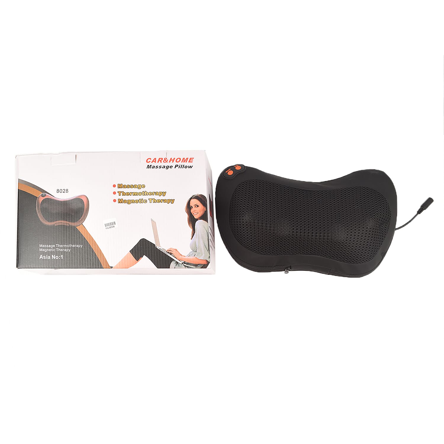 Massage Pillow for Neck & Back - Black