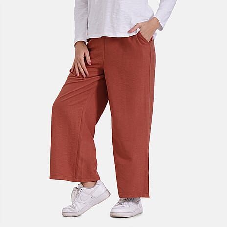 - Maisi Womens Wide Leg Lounge Trousers (Size XXL) - Pink