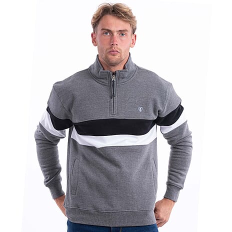 Charles Norton Cotton Sweat Shirt (Size - Large) - Grey