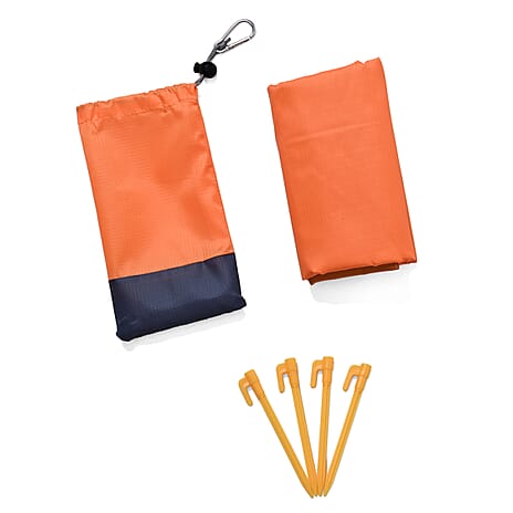 Waterproof Picnic Blanket (Size 200x200cm) - Orange