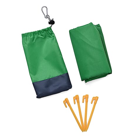 Waterproof Picnic Blanket (Size 200x200cm) - Green