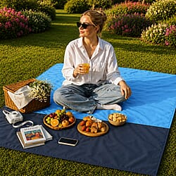 Waterproof Picnic Blanket - Blue