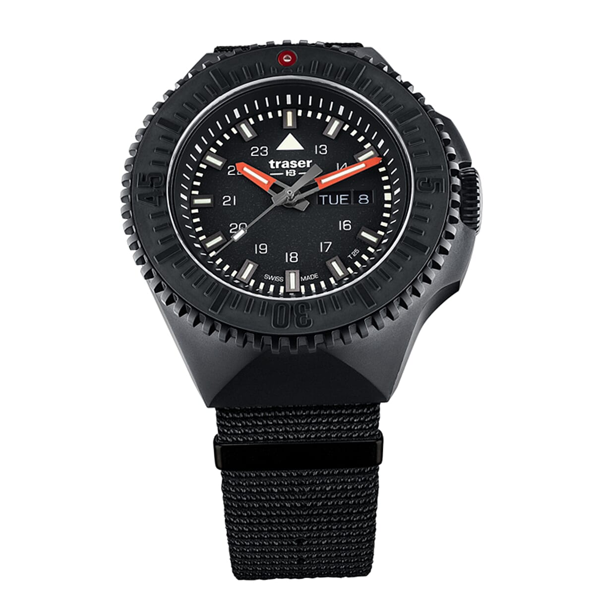 Traser-Black-Stealth-Black-P69-Swiss-Quartz-Movt-20ATM-Water-Resistanc