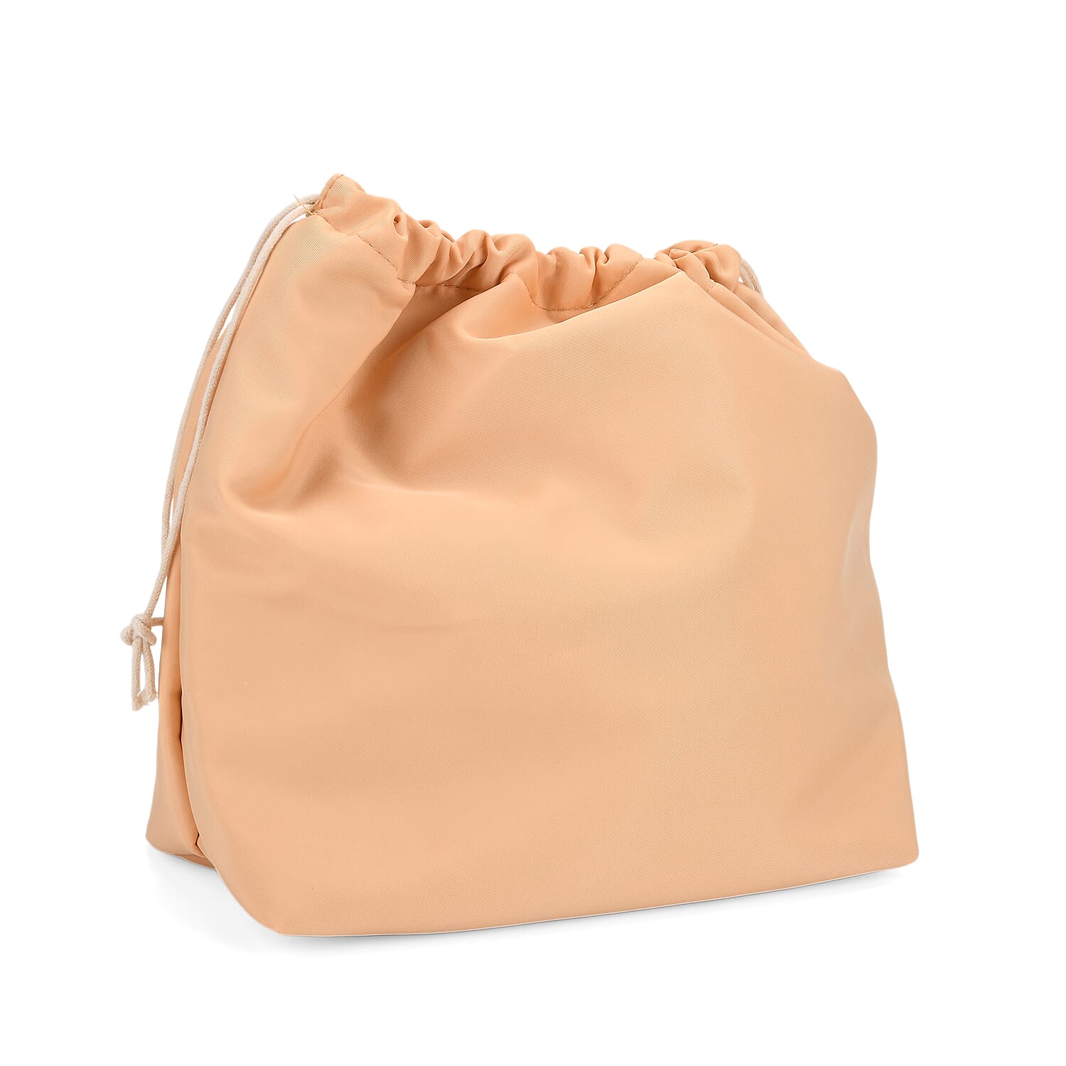 Hollow Woven Design Bucket Bag with Removable Drawstring Pouch - Gold