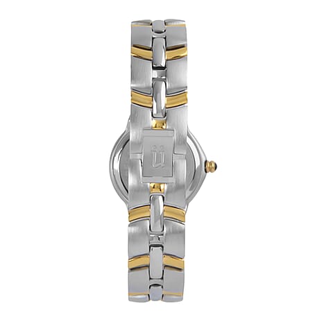 Krug Baumen Regatta 5 Diamond Blue Dial 4ATM WR Ladies Watch with Silver - Gold Colour Strap