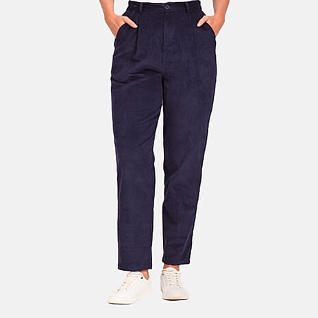 Mudflower Cotton Woven Jean and Pant-Trouser - Navy