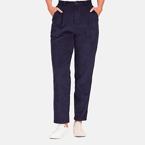 Mudflower Cotton Woven Jean and Pant-Trouser - Navy