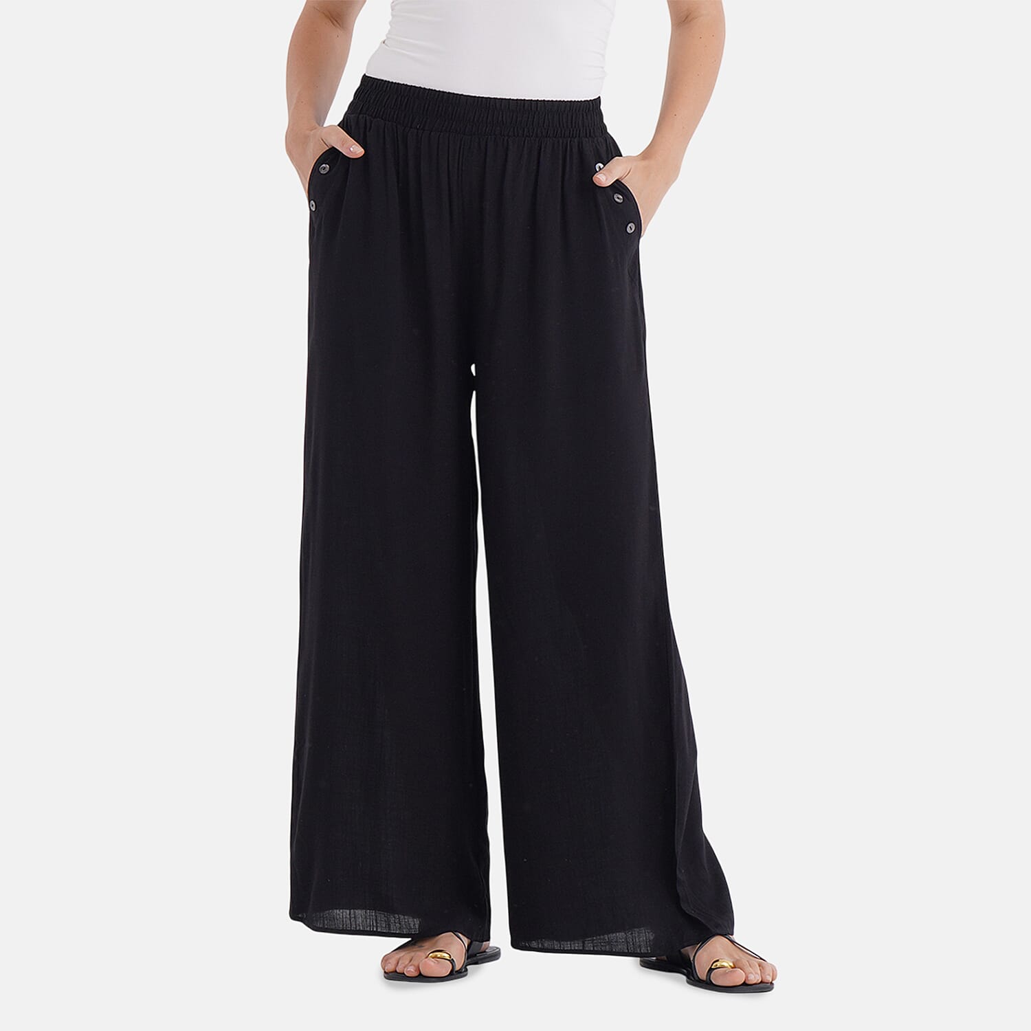 LA Marey Wide Leg Trousers