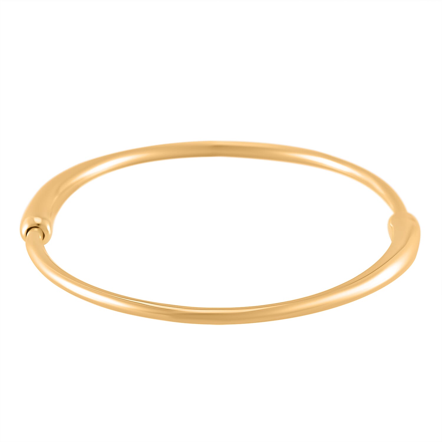 LUCY Q - Drop Link Collection Full Bangle in 18K Vermeil Yellow Gold Plated Sterling Silver