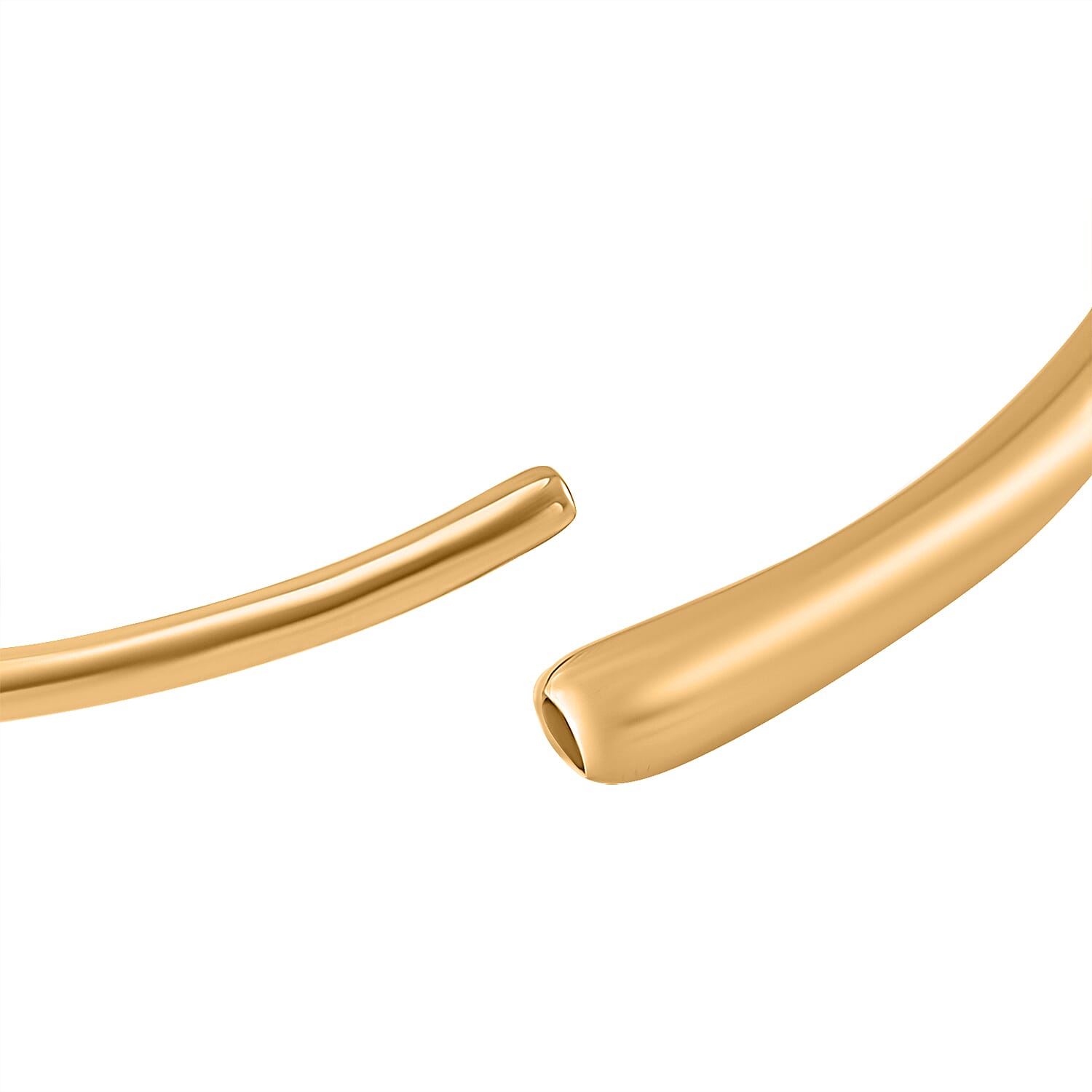 LUCY Q - Drop Link Collection Full Bangle in 18K Vermeil Yellow Gold Plated Sterling Silver