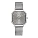 Mathey Tissot Monsoon Square Swiss Movt. 3ATM WR Blue Dial Ladies Watch with Silver Colour Stainless Steel Mesh Strap