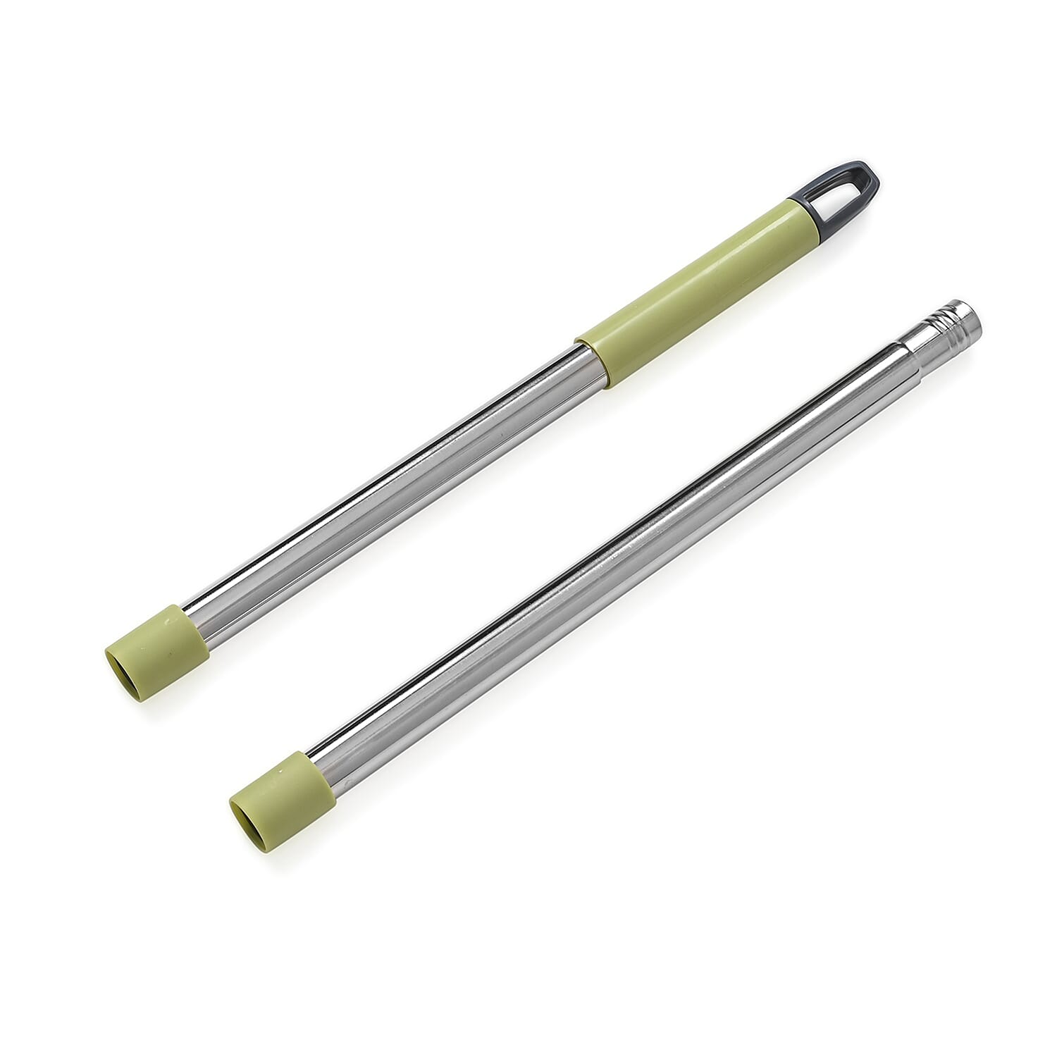 Floor Mop for Easy Squeeze! - Absorbent PVA, 3-Section Stainless Steel Handle Plus Extra Head (122cm) - Green