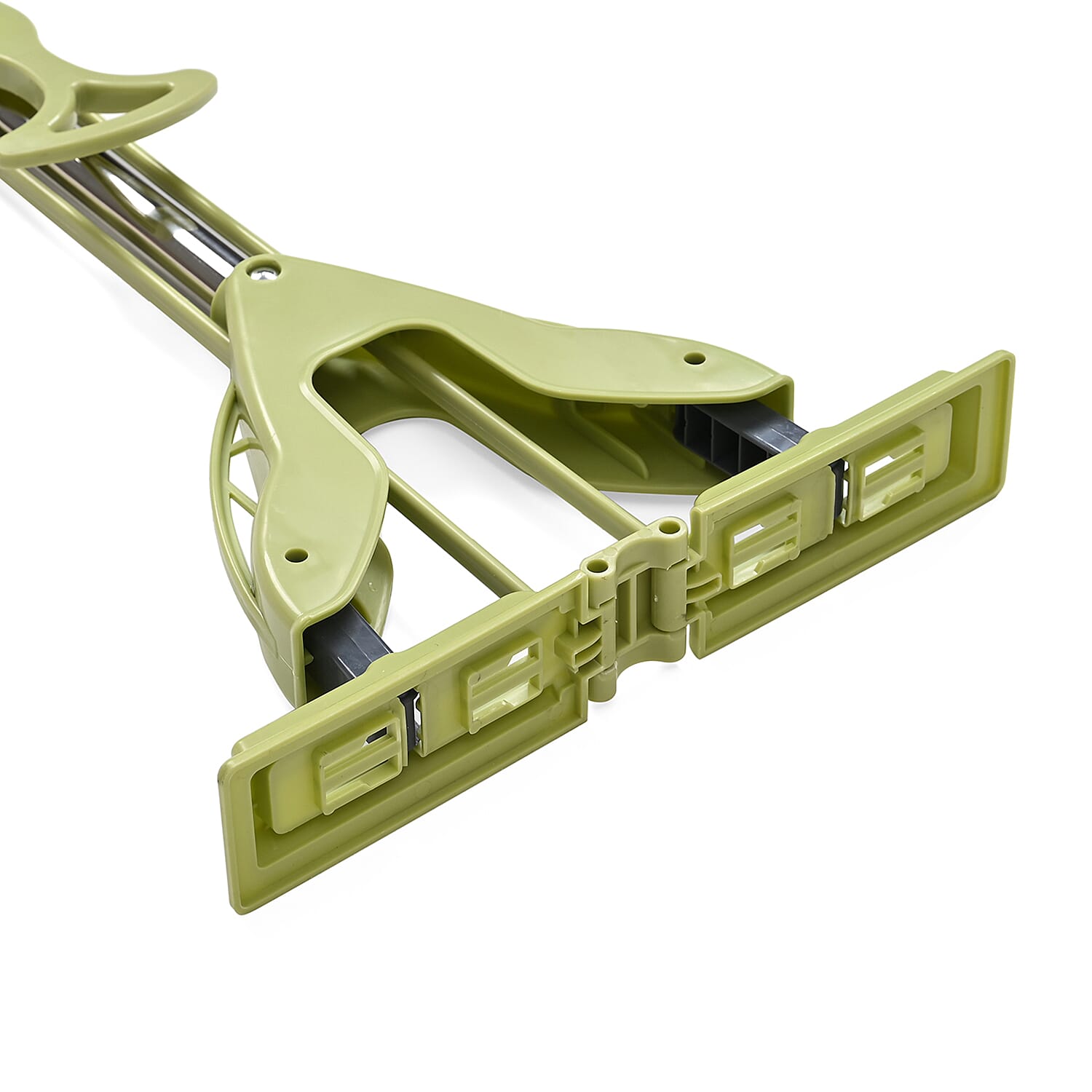 Floor Mop for Easy Squeeze! - Absorbent PVA, 3-Section Stainless Steel Handle Plus Extra Head (122cm) - Green