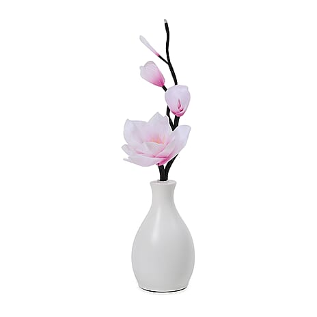 Luminous Magnolia LED Fiber Optic Flower (50cm) - Pink & Purple