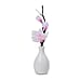Fiber Optic LED Flower with Cloth Petals Light-Up Decorative Display - Pink Lily