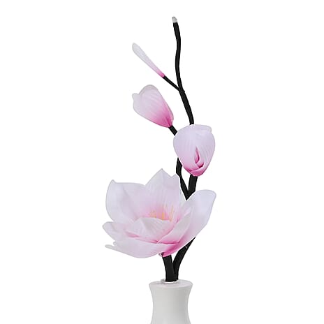 Luminous Magnolia LED Fiber Optic Flower (50cm) - Pink & Purple