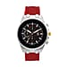 FATHERS DAY SPECIAL - STRADA Japanese Movement Water Resistant Hydraulic Dial Watch with Black Colour Silicone Strap