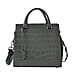 Closeout Deal Genuine Leather Croc-Embossed Crossbody Bag - Dark Green