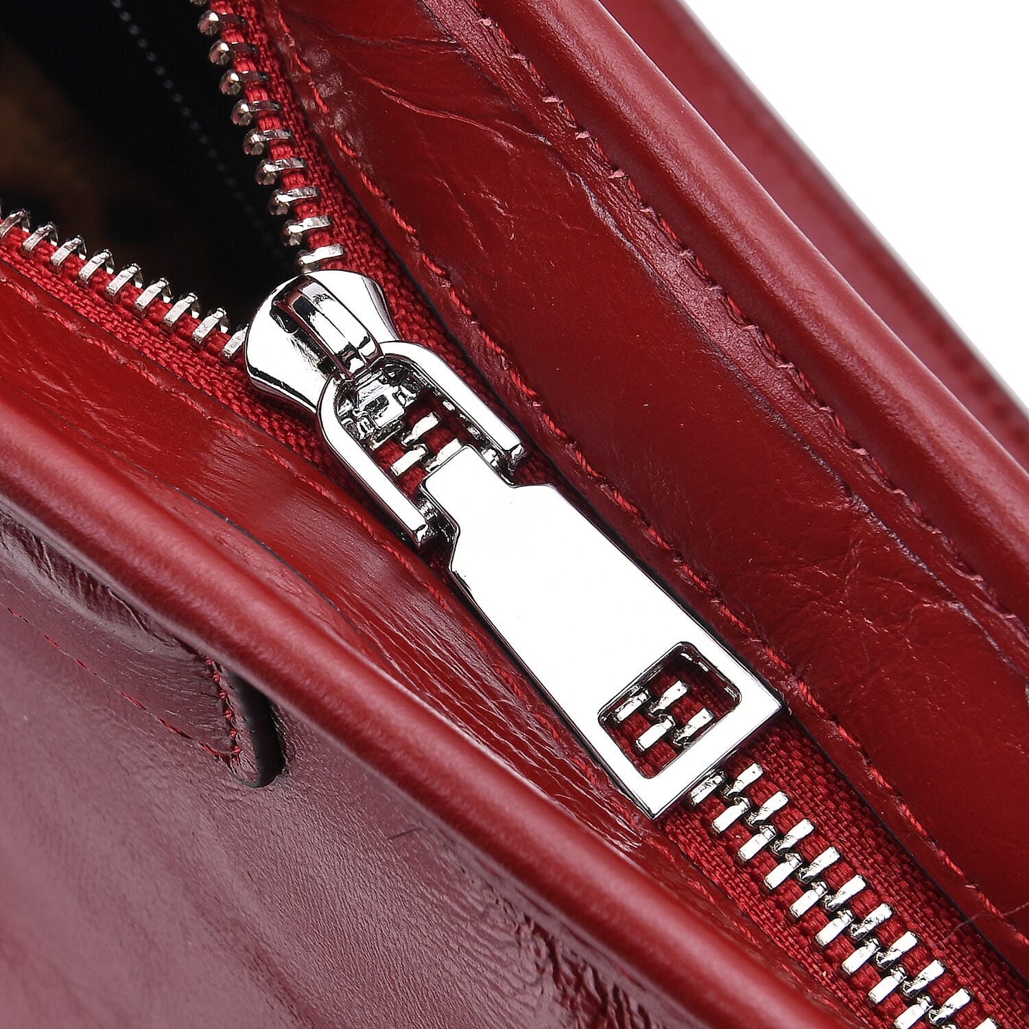 Closeout Deal Genuine Leather Tote Bag with Detachable Shoulder Strap - Red Closeout Deal Genuine Leather Tote Bag with Detachable Shoulder Strap - Red