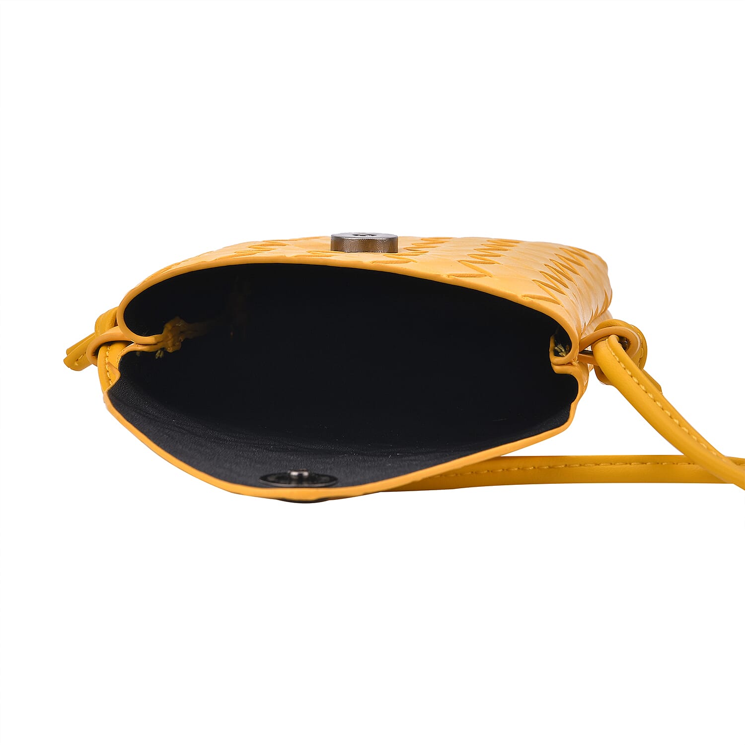Woven Crossbody Bag - Yellow Woven Crossbody Bag - Yellow