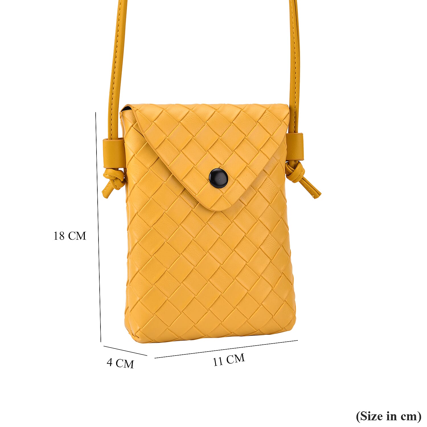 Woven Crossbody Bag - Yellow Woven Crossbody Bag - Yellow