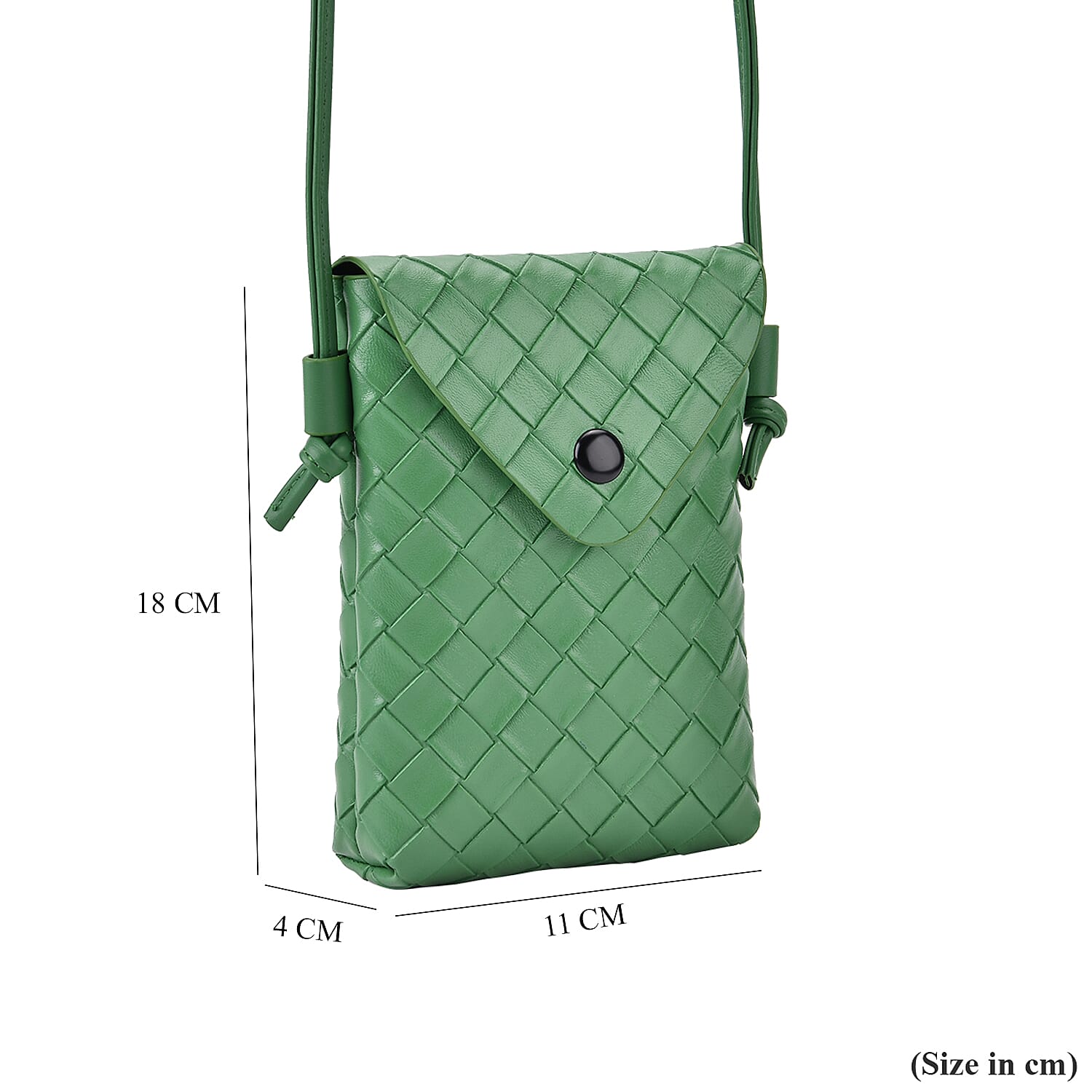 Woven Crossbody Bag - Green Woven Crossbody Bag - Green