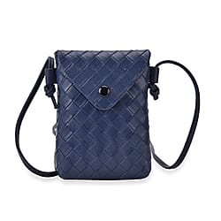 Woven Crossbody Bag - Silver