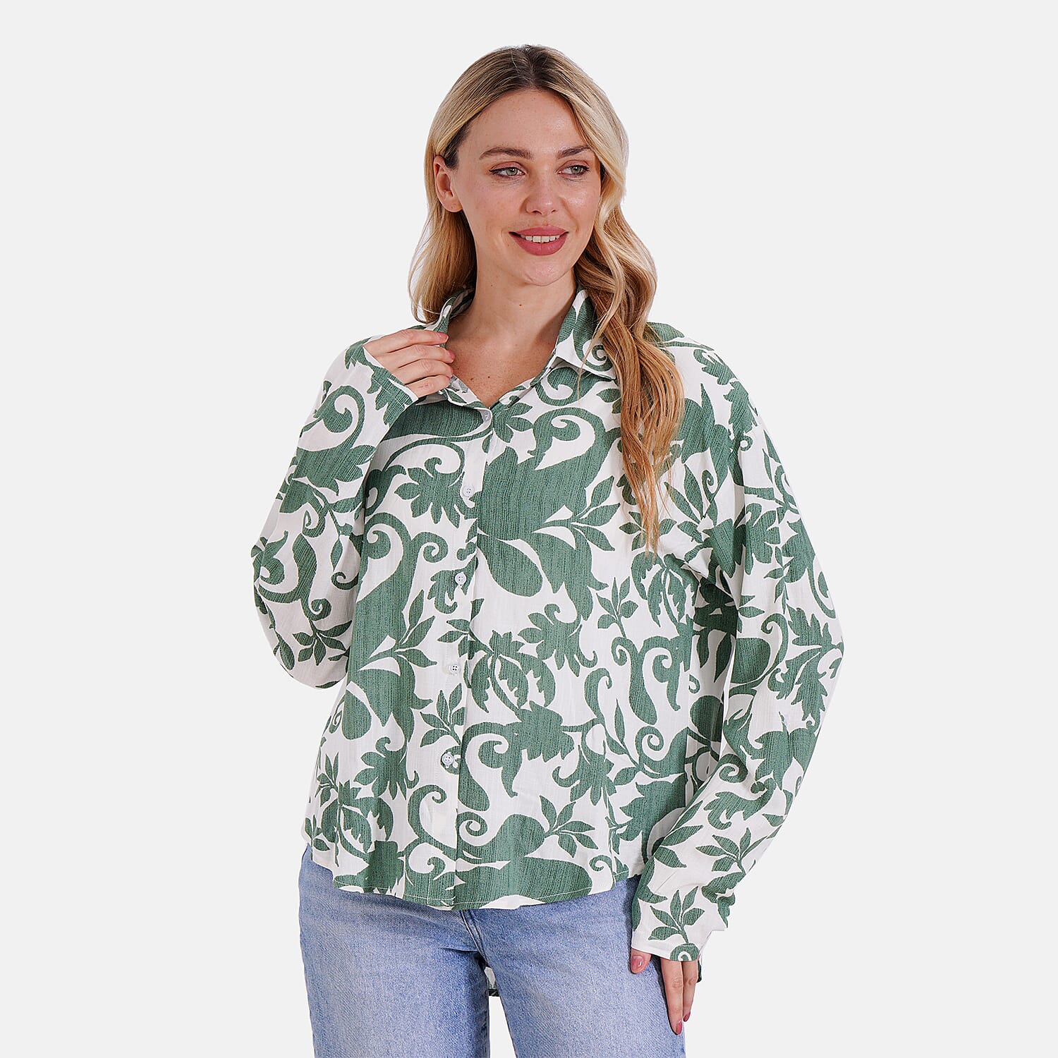 Tamsy Printed Long-Sleeve Shirt Tamsy Printed Long-Sleeve Shirt