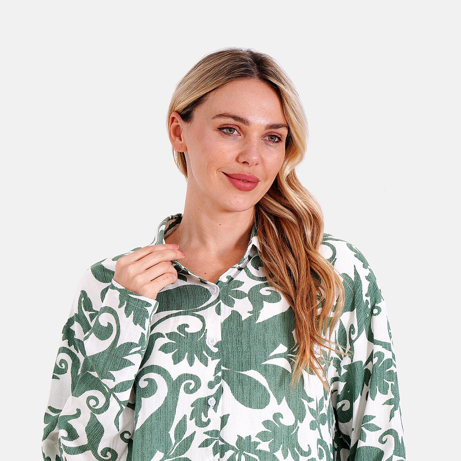 Tamsy Printed Long-Sleeve Shirt Tamsy Printed Long-Sleeve Shirt